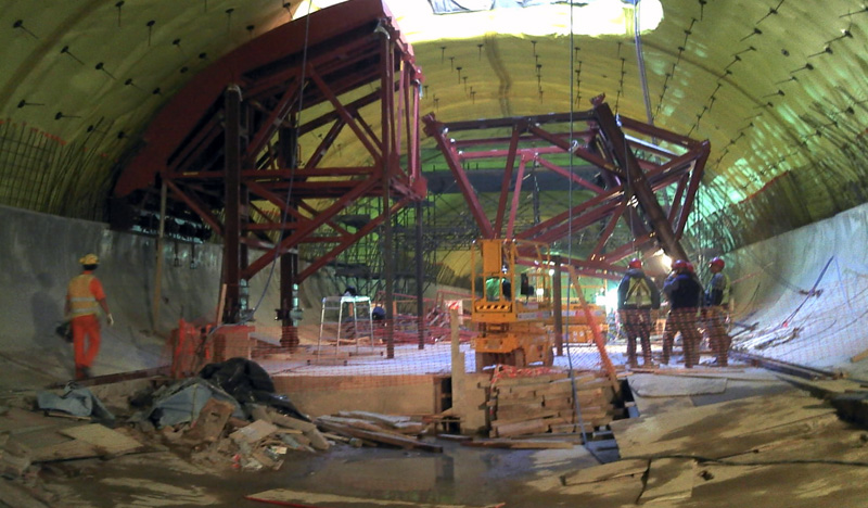 Techint - Montaje molde Parque Patricios